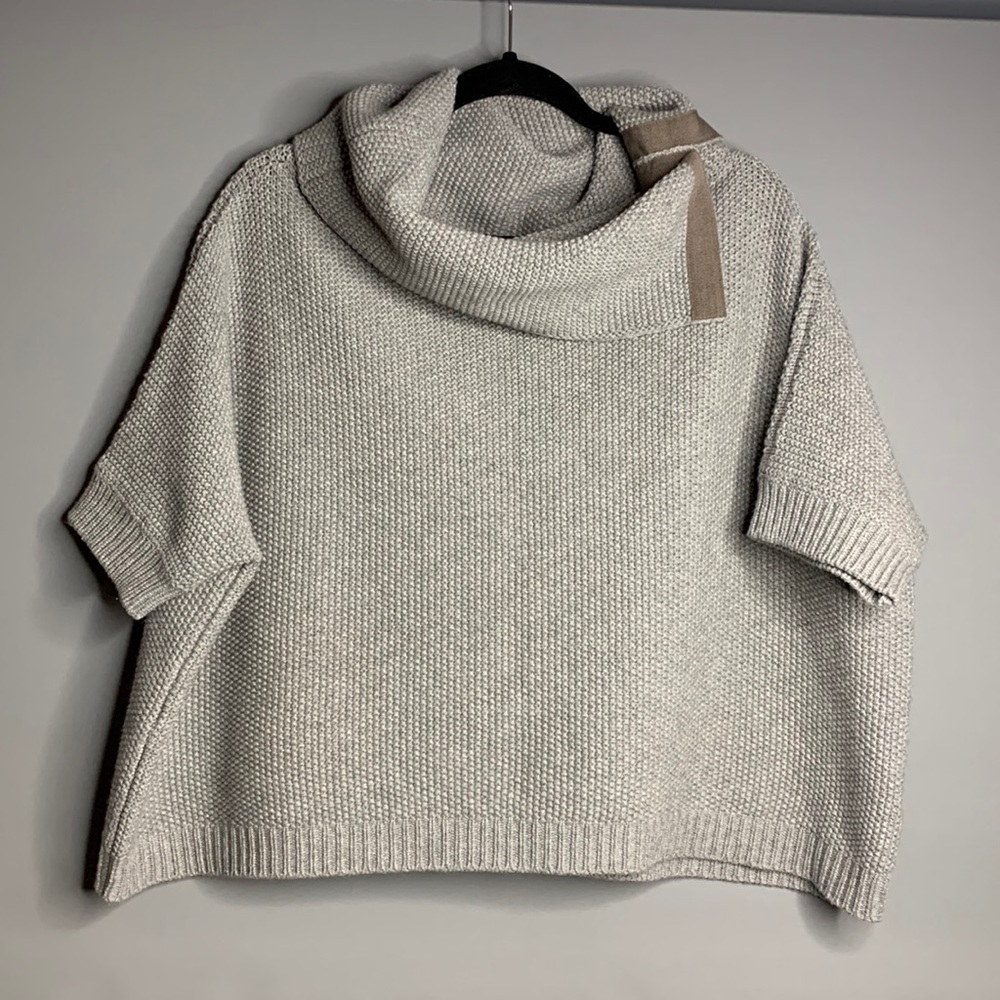Peserico Womens Merino Wool Cropped Sweater